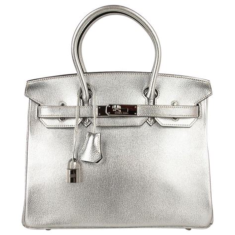 hermes birkin silver bag